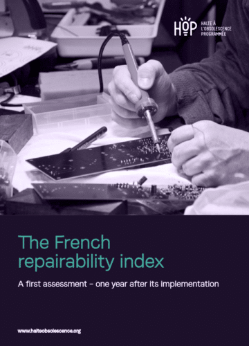 The French repairability index