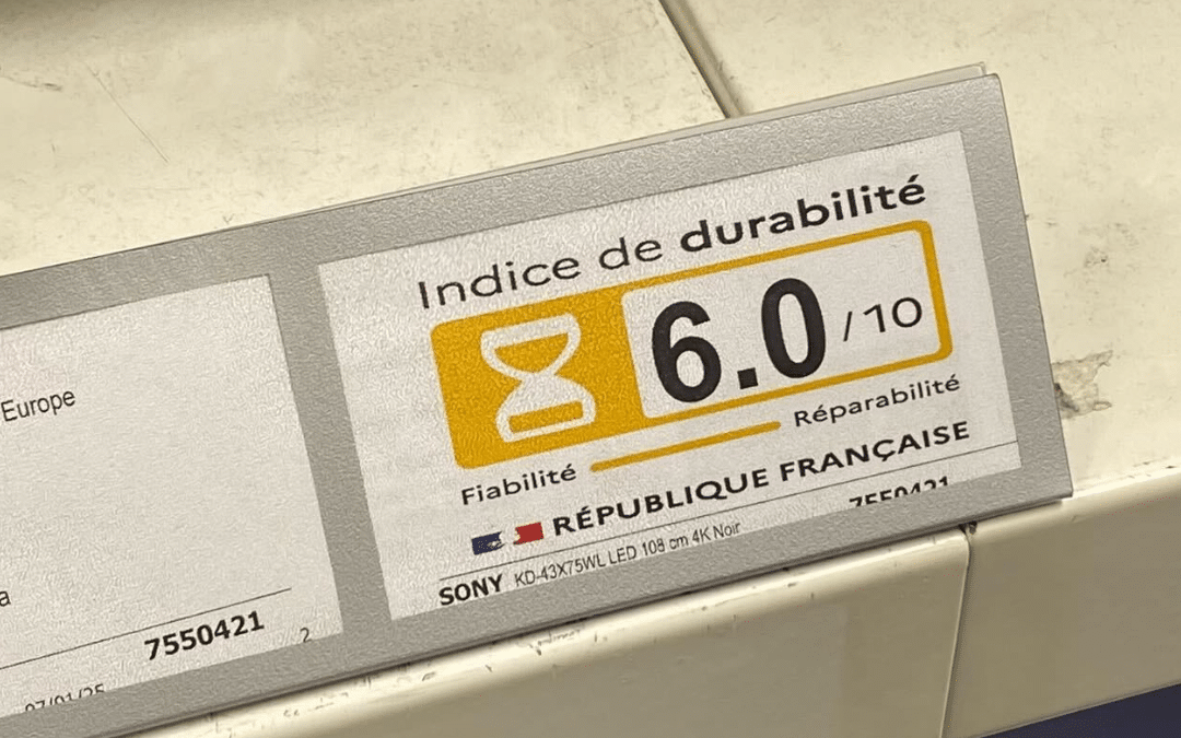 L’indice de réparabilité a désormais un impact sur le prix des produits